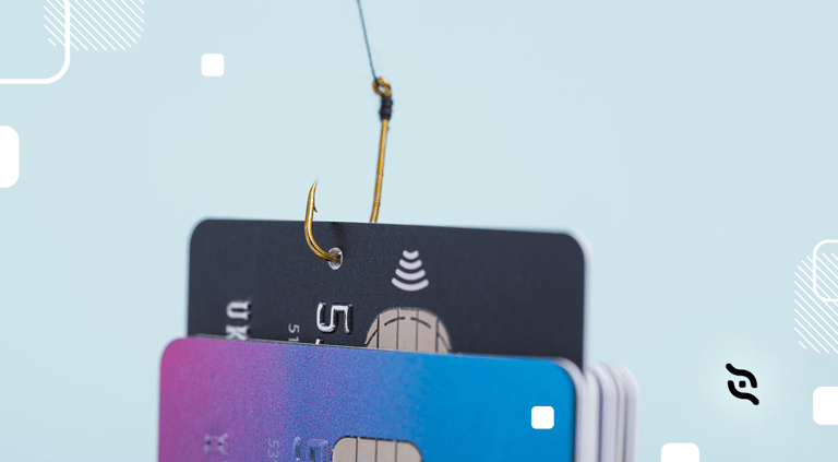 cartão de crédito sendo fisgado pelo crime de phishing